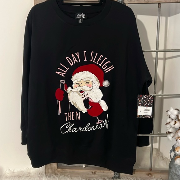 Feeling Festive Christmas Sweatshirt - Picture 1 of 8